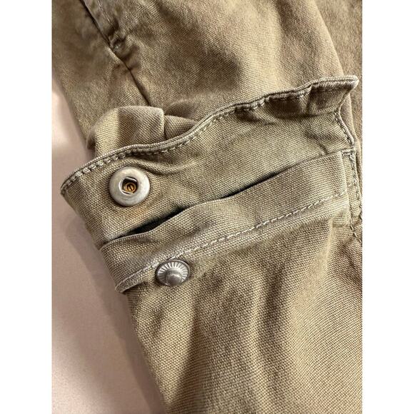 Hiroshi Kato Navy Nail Stretch Cargo Pants — 34 (Dark Green) - Picture 7 of 16